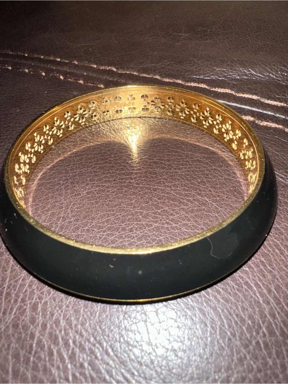 Set of Three Black and Gold Bangle Bracelets - Picture 3 of 3